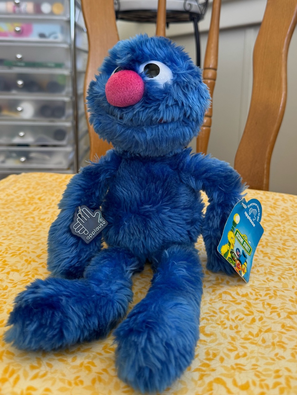 1993 “Grover” Vintage Plush Toy from “Sesame Street.” Original Applause Tags.